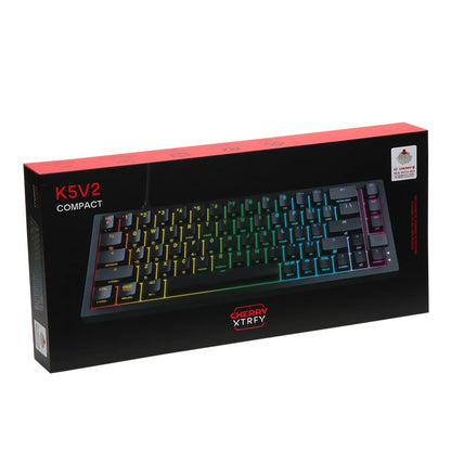 Cherry K5V2 RGB Compact 65% – Mekaaninen pelinäppäimistö (MX2A Red)
